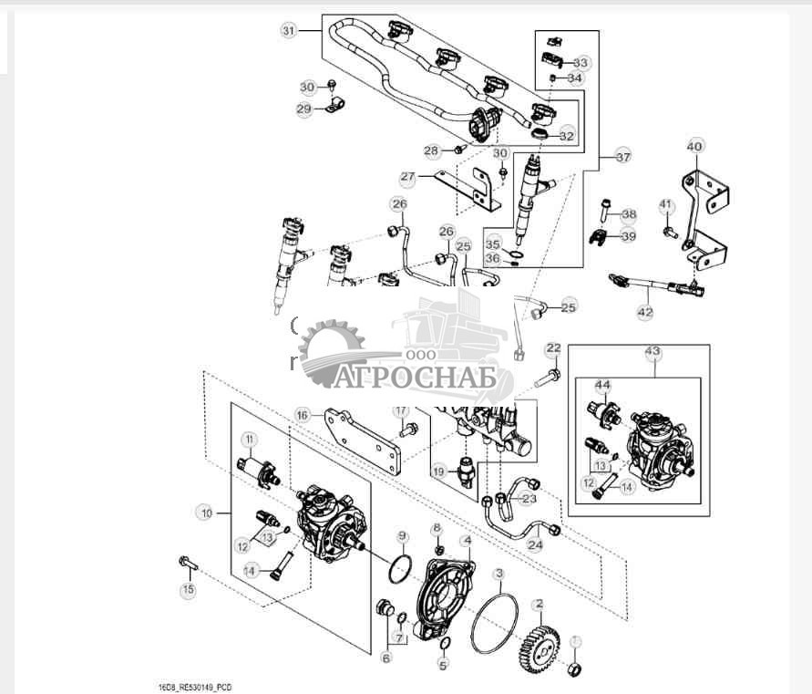 16D8 Система впрыска топлива 